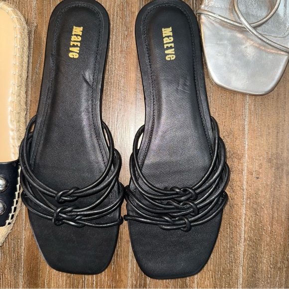 Women’s sz 7.5 Sandal and Heel Bundle lucky brand Mauve Nine West aqua - Picture 3 of 6